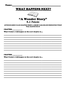 wonder rj palacio worksheets teaching resources tpt