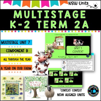 Preview of "A YEAR ON THE FARM" NSW Multi Stage K-2 Unit 7 component B ENGLISH TERM 2A