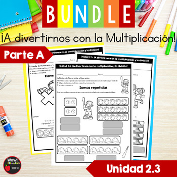 Preview of ¡A divertirnos con la multiplicación! (A) | Bundle