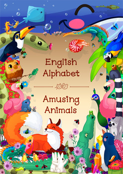 Preview of ♥ The English Alphabet. ABC Alphabet Animals (all 26 letters). Classroom Posters