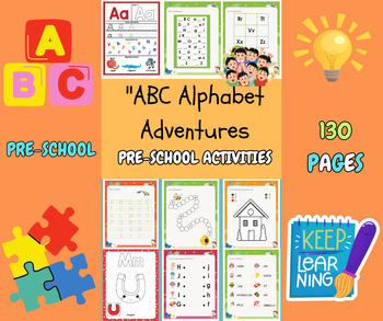 Preview of "ABC Alphabet Adventures: A Preschool Activity Book"