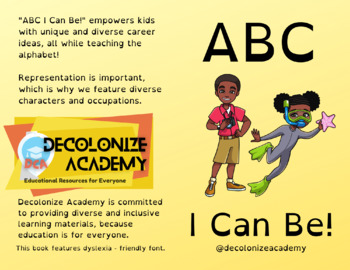 Preview of "ABC! I Can Be" - Career Book