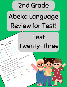 Preview of [ABEKA] Arithmetic Test Review- Test 23