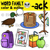 "ACK" Word Family Clip Art
