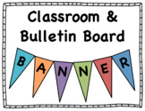 "ALGEBRA 1 & 2" Banner for Classrooms and Bulletin Boards