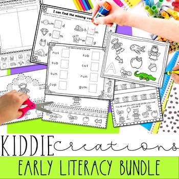 Preview of GROWING Ultimate Early Literacy Bundle | Tracing, Phonics, Sound Sort, & More