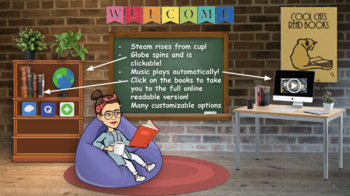 Preview of [ANIMATED] English Virtual Bitmoji Classroom