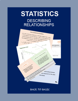 Preview of AP Statistics Describing Relationships - Correlation, Residuals, Regression Line