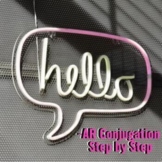 -AR Present Tense Conjugation Step-by-Step Instruction