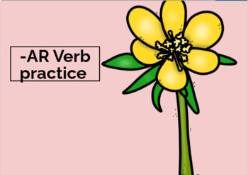 Preview of Boom Cards: -AR Verb practice