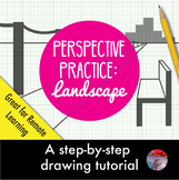 Perspective Practice: Drawing a Landscape - Print & Digital