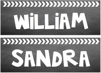 Preview of Chalkboard Arrow Labels- Two styles {Editable}