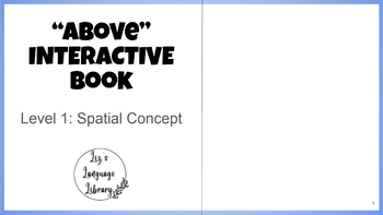 Preview of "Above" Preposition Interactive Book