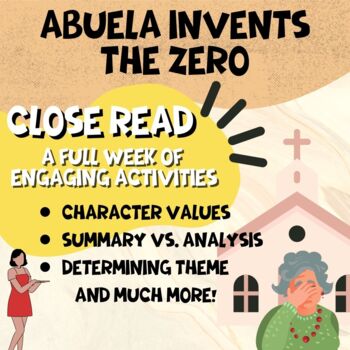 Preview of "Abuela Invents the Zero" CLOSE READ