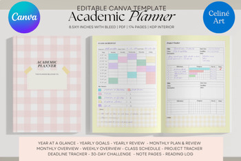 Preview of -Academic-Planner-Template-Graphics