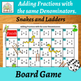  Adding Fractions with the same Denominators  Game
