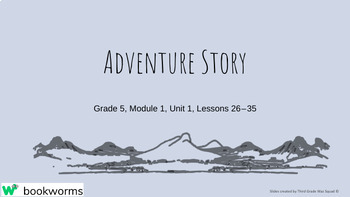 Preview of "Adventure Story" Google Slides- Bookworms Supplement