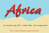 "Africa" a simple evocative song with  G chime bar accompa