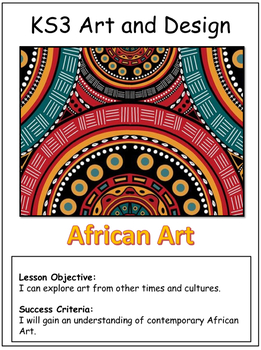 Preview of ‘African Art’ Art and Design Booklet