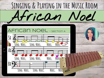 Preview of "African Noel" Song for Orff, Boomwhacker, Solfege & Voice Arrangement