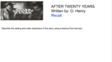 "After Twenty Years" by O. Henry