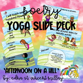 Preview of 'Afternoon on a Hill' Read Aloud Yoga Slide Deck