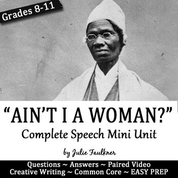 Preview of "Ain't I a Woman" Sojourner Truth Complete Teaching Pack