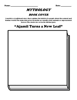 Preview of “Ajamil Turns a New Leaf”  Hinduism Myth  Book Cover Worksheet