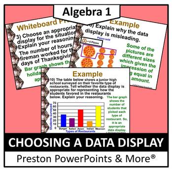 Preview of (Alg 1) Choosing a Data Display in a PowerPoint Presentation