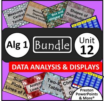 Preview of (Alg 1) Data Analysis and Displays {Bundle} in a PowerPoint Presentation
