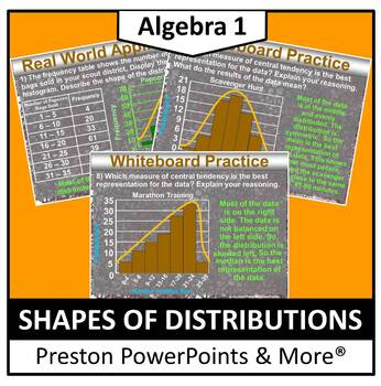 Preview of (Alg 1) Shapes of Distributions in a PowerPoint Presentation