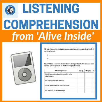 Preview of 'Alive Inside' Listening Comprehension: IB DP English B HL Paper 2 practice