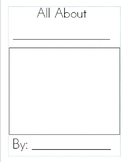 "All About" Book Template