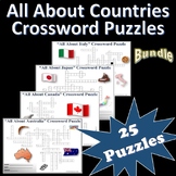 "All About Countries" Crossword Puzzles Bundle
