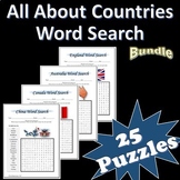 "All About Countries" Word Search Puzzles Bundle