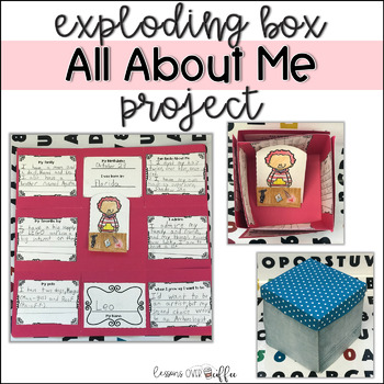 Preview of "All About Me" Exploding Box Project for Open House or First Days of School