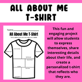 "All About Me" T-Shirt Printable