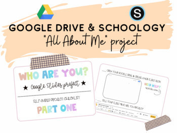 Preview of "All About Me" for Schoology / Google  (Independent mini-project)