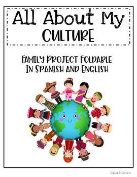 Preview of "All About My Culture" Spanish/English Foldable