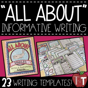 Preview of “All About” Nonfiction Booklet for Informative Writing {Templates}