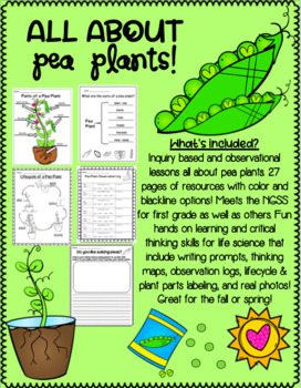 Preview of "All About Pea Plants" Inquiry/Observation Unit