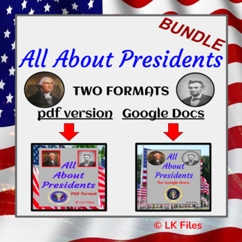 Preview of "All About Presidents" for Google Docs & PDF BUNDLE