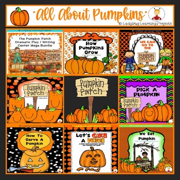 Preview of " All About Pumpkins"  Reader Bundle & Dramatic Play - Ladybug Learning Projects