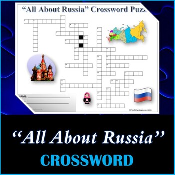 Preview of All About Russia - Crossword Puzzle Activity Worksheet