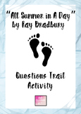 "All Summer in A Day" Questions Trail Activity