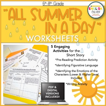 Preview of "All Summer in a Day" Worksheets & Activities