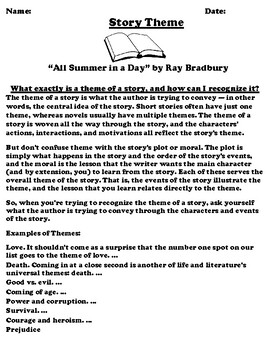 all summer in a day theme jealousy essay