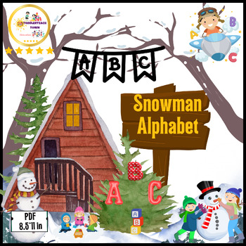 Preview of Alphabet Worksheets - ABC Winter Letter Activity - Winter Kids Fun Activities