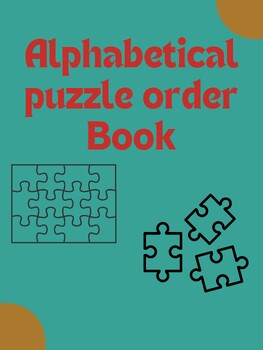 Preview of "Alphabetical puzzle order Book"