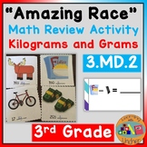 3rd Grade"Amazing Race" Math Review Activity- Kilograms and Grams